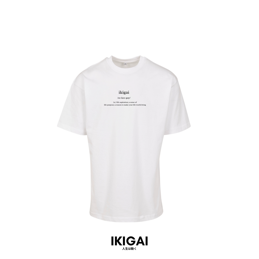 IKIGAI MOVEMENT Tee (White Black Logo)