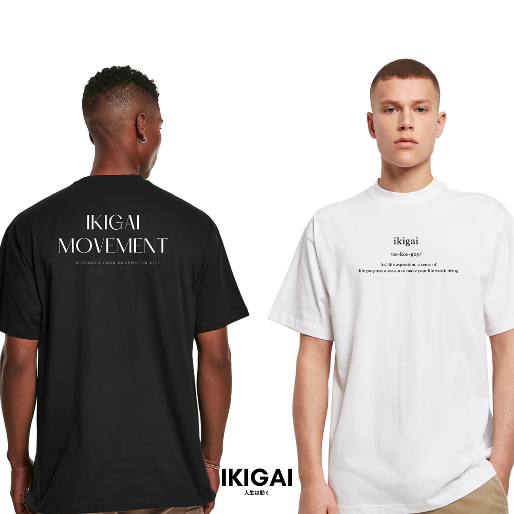 IKIGAI MOVEMENT Tee (Black White Logo)