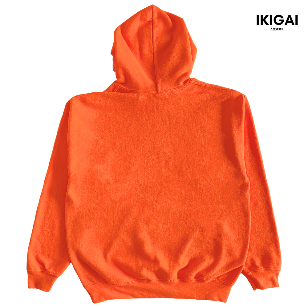 IKIGAI Hoodie (Orange Black Logo)