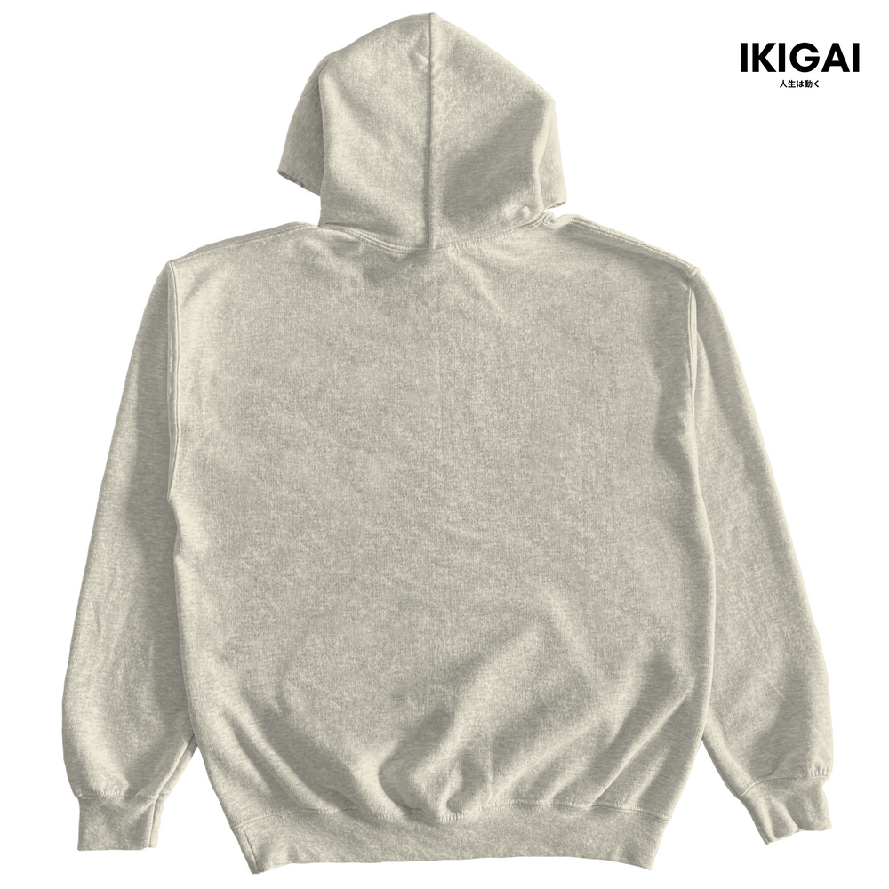 IKIGAI Hoodie (Oatmeal Black Logo)