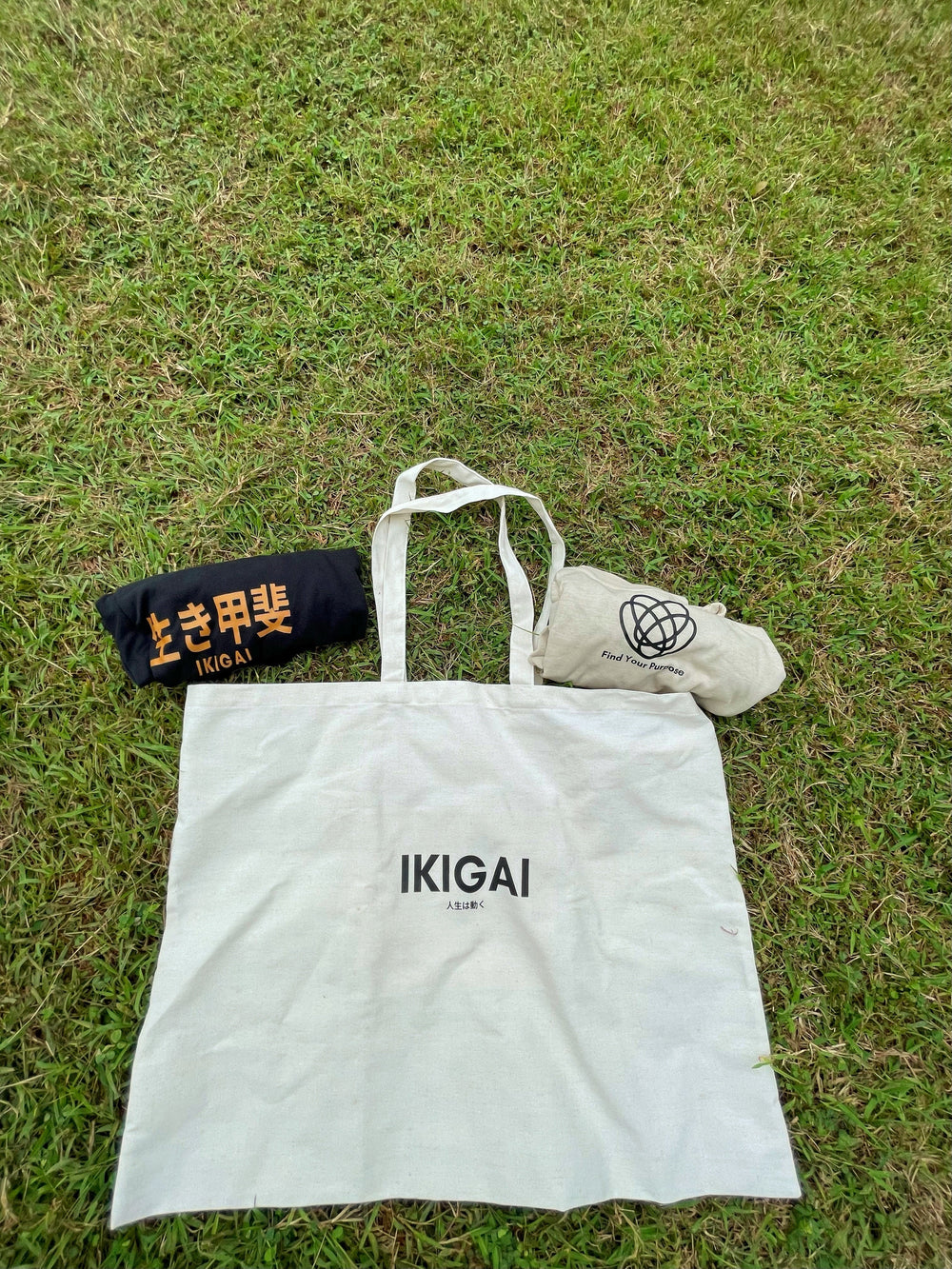 IKIGAI Tote Bag Black (Large)